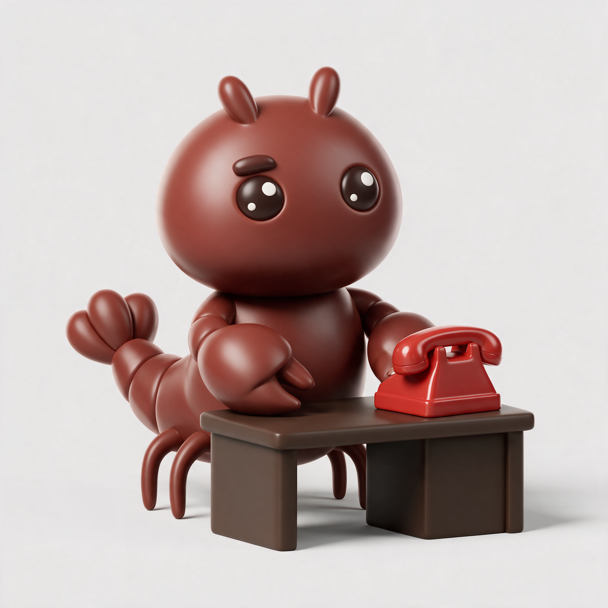 Gitlawb_Mercenary mascot at a desk, ready to take your call